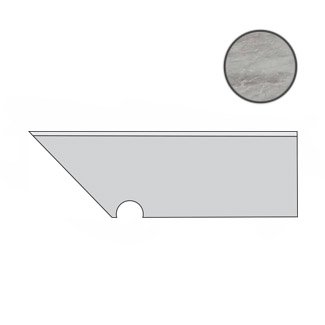 Плинтус Atlas Concord Италия MARVEL STONE ATEL Bardiglio Grey Battiscopa Sag. SX 30х7,2см 0,259кв.м.