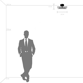 Люстра потолочная Lightstar Acrile 738043 14Вт 1 лампочек LED