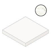 Плитка для ступеней Atlas Concord Италия Marvel Shine A549 Statuario Supremo Scalino Angolare 33х33см 0,109кв.м. неполированная