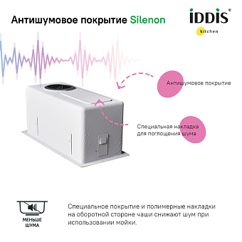 Мойка кухонная IDDIS Edifice EDI21S0i77 21х44см сатин