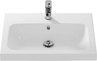 Раковина встраиваемая снизу CERSANIT COLOUR S-UM-COL60/1-w 60,5х45см