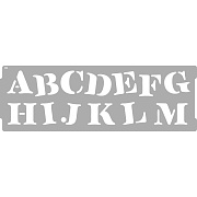Трафарет VINCENT DECOR Art Decor Альфабета 15х45см