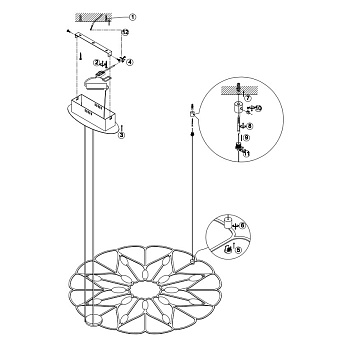 Светильник подвесной Maytoni Volare MOD037PL-L16B 16Вт LED
