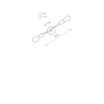 Бра Nowodvorski Sticks 6267 120Вт E27