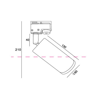 Трековый светильник Maytoni Focus TR004-1-GU10-W 50Вт GU10 белый для однофазного трека