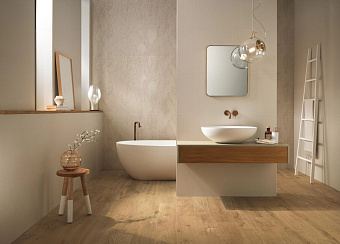 Настенная плитка Atlas Concord Италия Aplomb A6E8 Cream Stripes 50х120см 1,8кв.м. матовая