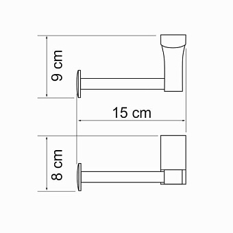 Держатель туалетной бумаги WASSERKRAFT Exter K-5200 K-5296 светлая бронза
