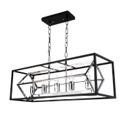 Светильник подвесной Eurosvet Crate 70122/5 черный 60Вт E27
