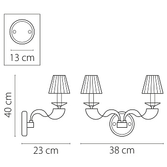 Бра Lightstar Alveare 702622 40Вт E14