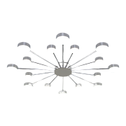 Светильник потолочный Eurosvet Nitrino 90242/16 хром 144Вт LED