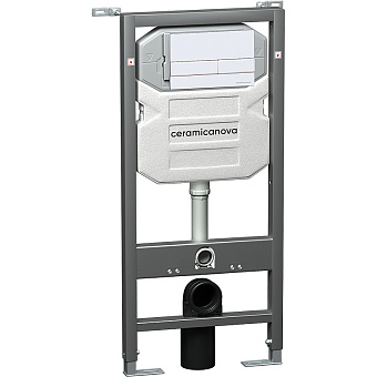 Комплект для установки подвесного унитаза Ceramica Nova Envision/ Flat CN1002W с панелью смыва