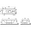 Ванна акриловая VITRA Optimum Neo 64530001000 170х70см пристенная