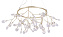 Светильник подвесной CRYSTAL LUX EVITA EVITA SP45 D GOLD/TRANSPARENT 45Вт G4