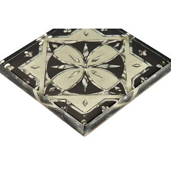 Вставка Роскошная мозаика ВБ-LB 47 Платиновый/Серый/Чёрный 6,6х6,6см 0,004кв.м.