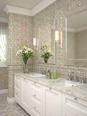 Мозаика Mir Mosaic S-line 7KB-P23L серый мрамор 30,5х30,5см 0,47кв.м.