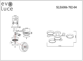 Светильник потолочный Evoluce FAEMA SLE6006-702-04 48Вт LED