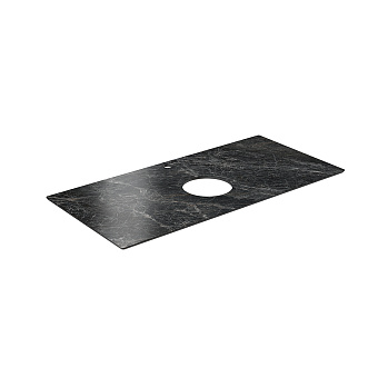 Столешница KERAMA MARAZZI Plaza PL1.VT93.100 Керамогранит 100х48см Риальто тёмный серый лаппатированный