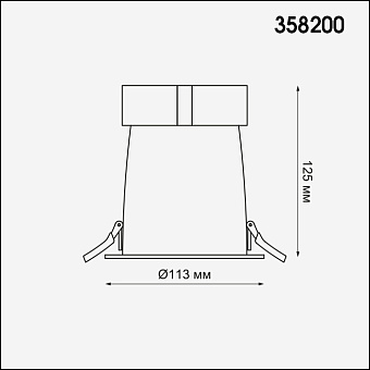 Светильник точечный встраиваемый Novotech SPOT 358200 20Вт LED