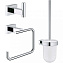 Набор аксессуаров для ванной GROHE Essentials Cube 40757001 хром 3 предметов