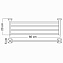 Полотенцедержатель WASSERKRAFT Wern K-2500 K-2511 хром 66см