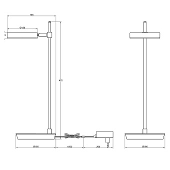 Настольная лампа Maytoni Fad MOD070TL-L8W3K 6Вт LED