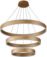 Люстра подвесная CRYSTAL LUX MUCHOS MUCHOS SP158W LED D400+600+800 GOLD 158Вт 1 лампочек LED