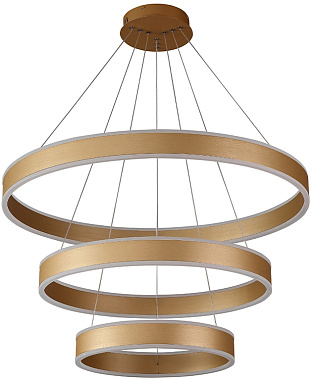 Люстра подвесная CRYSTAL LUX FORTUNA FORTUNA SP158W LED D400+600+800 BLACK 158Вт 1 лампочек LED