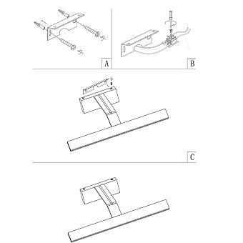 Подсветка для зеркал Maytoni Decart MIR010WL-L12W4K 12Вт LED