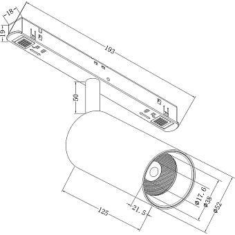 Магнитный трековый светильник Maytoni Focus LED TR032-4-12W3K-S-DS-B 12Вт LED чёрный