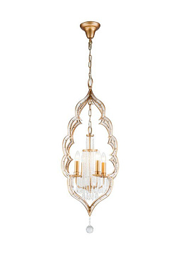 Люстра подвесная Lucia Tucci TENEREZZA 5490.4 gold 240Вт 4 лампочек E14