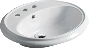 Раковина встраиваемая сверху SIMAS Arcade AR859bi*3 61х50см