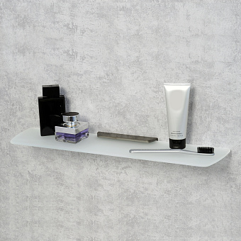 Полка в ванную прямоугольная WASSERKRAFT Wiese K-8900 K-8924 1-ярусная 12,9х53см оружейная сталь