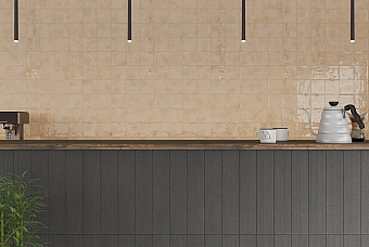 Настенная плитка WOW ENSO 120840 Sand 12,5х12,5см 0,556кв.м. глянцевая