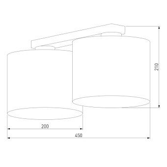 Светильник потолочный TK Lighting Juta 6583 60Вт E27