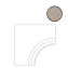 Угол Atlas Concord Россия Rinascente 620090000908 Clay Bordo Curvilineo Svasato R 60х60см
