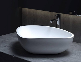 Раковина накладная SALINI GLORIA 1102206MRF S-Stone матовая 56,4х39,5см