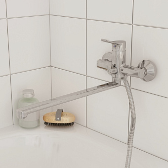 Смеситель для ванны MILARDO Amplex AMPSB02M10 хром глянец