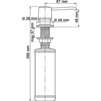 Дозатор WASSERKRAFT K-1799 чёрный
