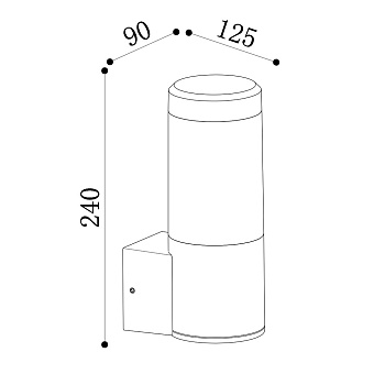 Бра Maytoni Koln O590WL-L8B4K 8Вт LED