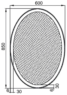 Зеркало AQUANET Комо 196667 85х60см с подсветкой
