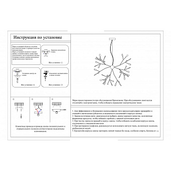 Люстра подвесная KINK Light Bетта 07521-36,33 54Вт 36 лампочек G4