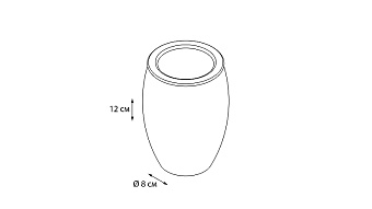Стакан в ванную FIXSEN Deco FX-280-3 бежевый