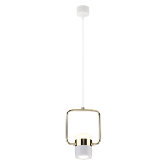 Светильник подвесной Eurosvet Oskar 50165/1 LED золото/белый 9Вт LED