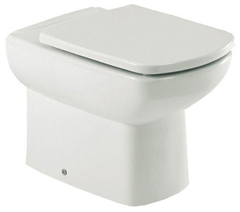 Унитаз приставной ROCA Dama Senso Compacto 7.3475.1.700.0 ободковый с микролифтом