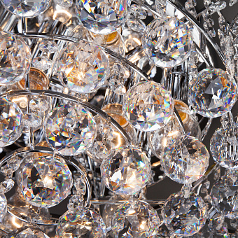 Люстра хрустальная Eurosvet Charm 16017/9 хром Strotskis 60Вт 9 лампочек E27