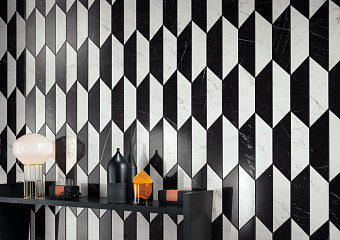 Керамическая мозаика Atlas Concord Италия MARVEL STONE AMMS Half Hex Cold Lappato 33х48,3см 0,64кв.м.