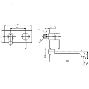 Смеситель для раковины Paini Cox 78PJ208P золото