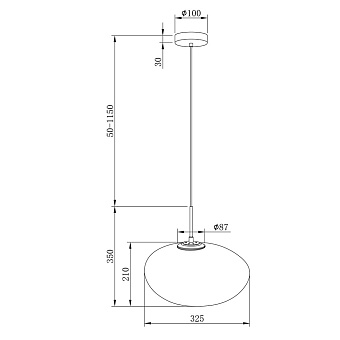 Светильник подвесной Maytoni Roca MOD004PL-L5S3K 5Вт LED