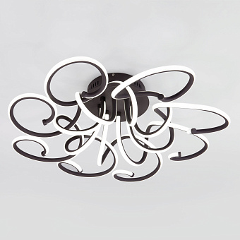 Светильник потолочный Eurosvet Rosca 90236/8 чёрный кофе Smart 230Вт LED