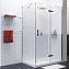 Угловое ограждение WASSERKRAFT Aller 10H07RBLACK MATT 200х120см стекло прозрачное